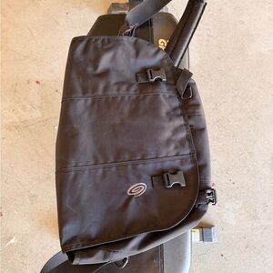 Timbuk2 Black Messenger Bag with Buckle Accents